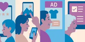 How different ages act online