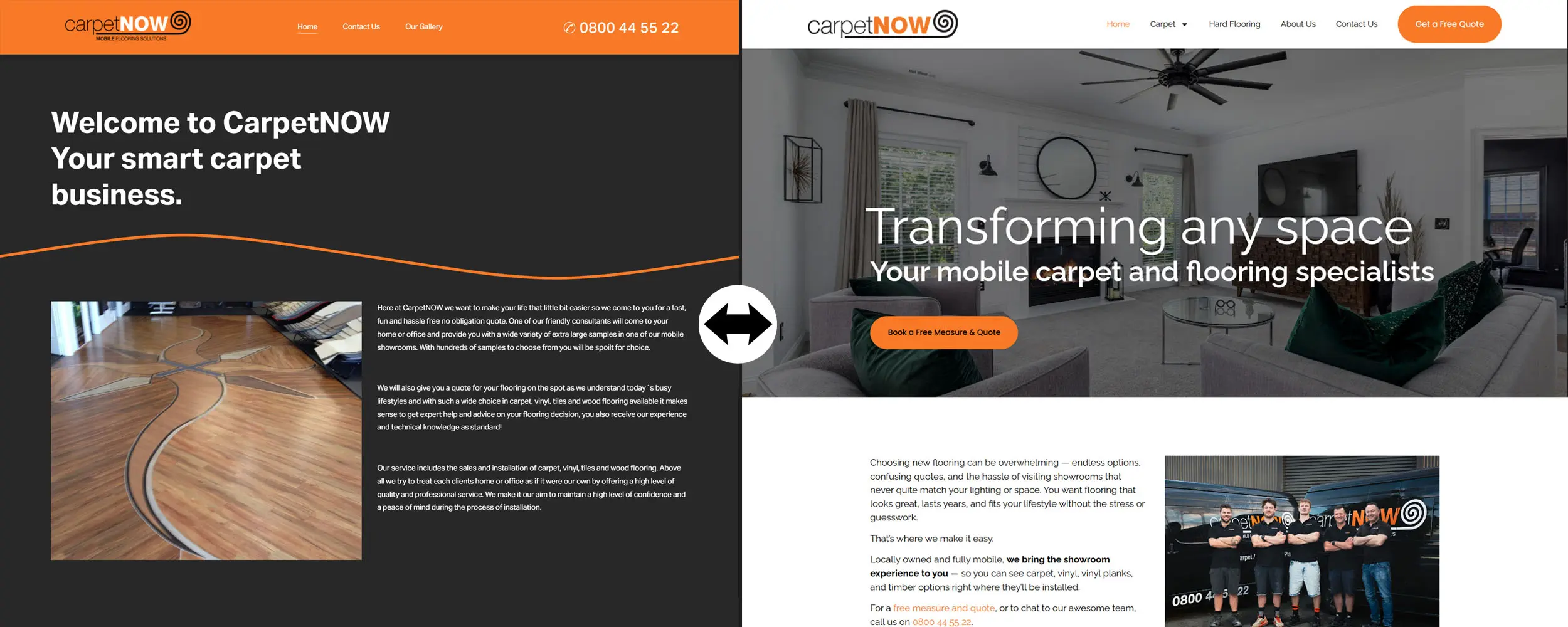 Case Study - Carpet Now - Website Rebuild