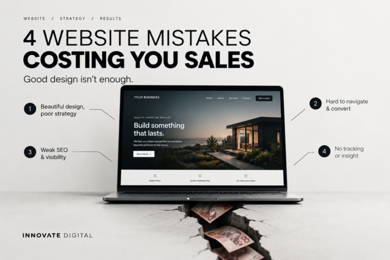 4 website mistakes costing you sales
