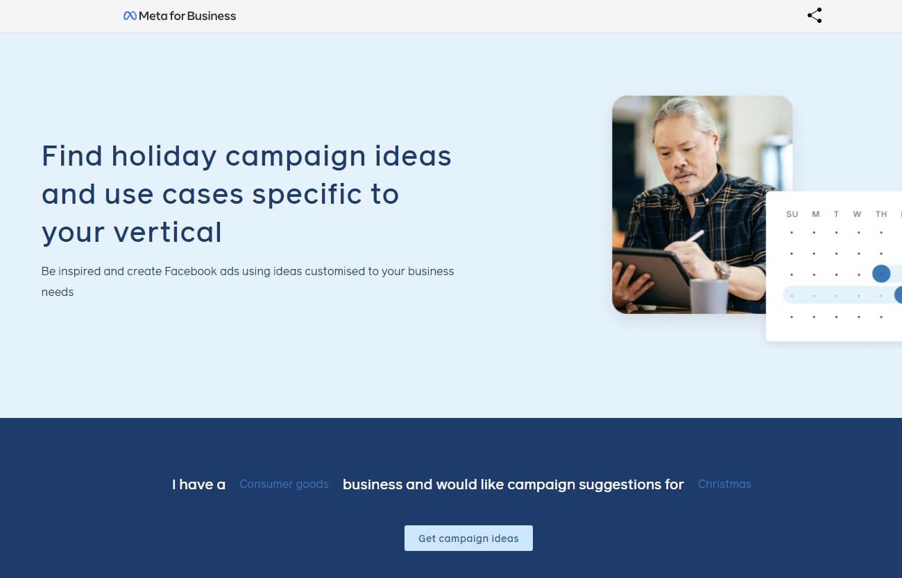 Facebook campaign ideas generator tool