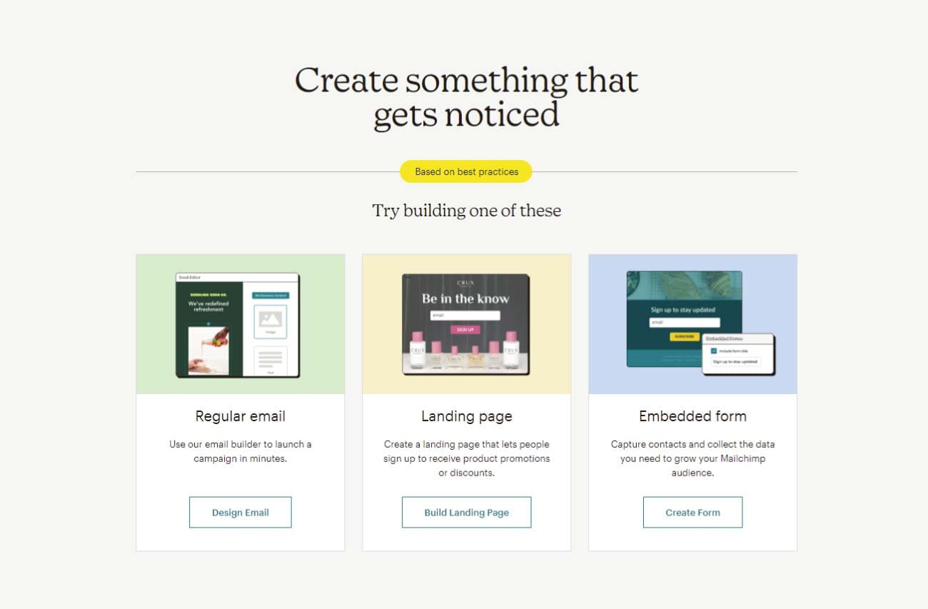 Mailchimp - Create something that gets noticed