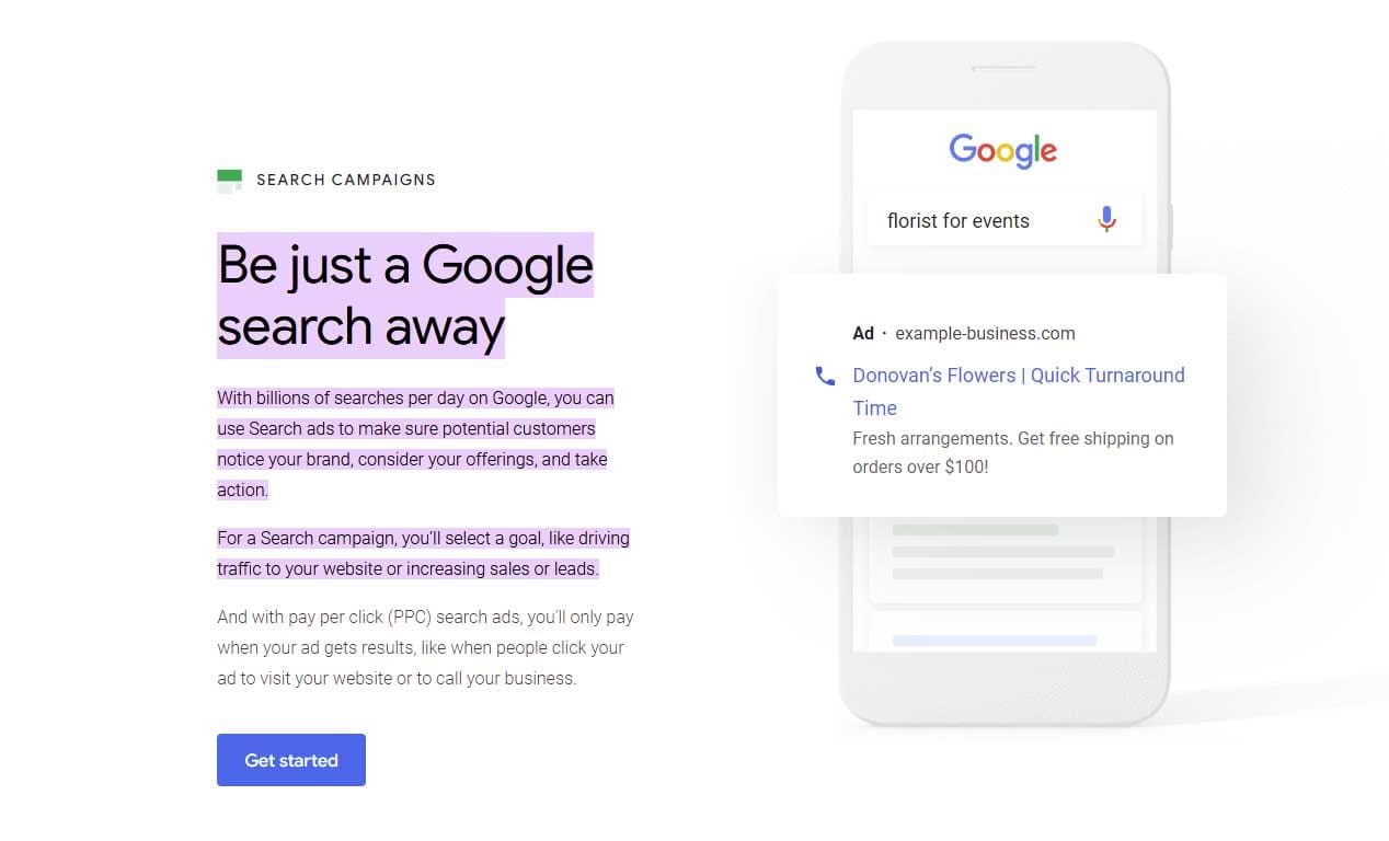 Google Ads Search Campaign