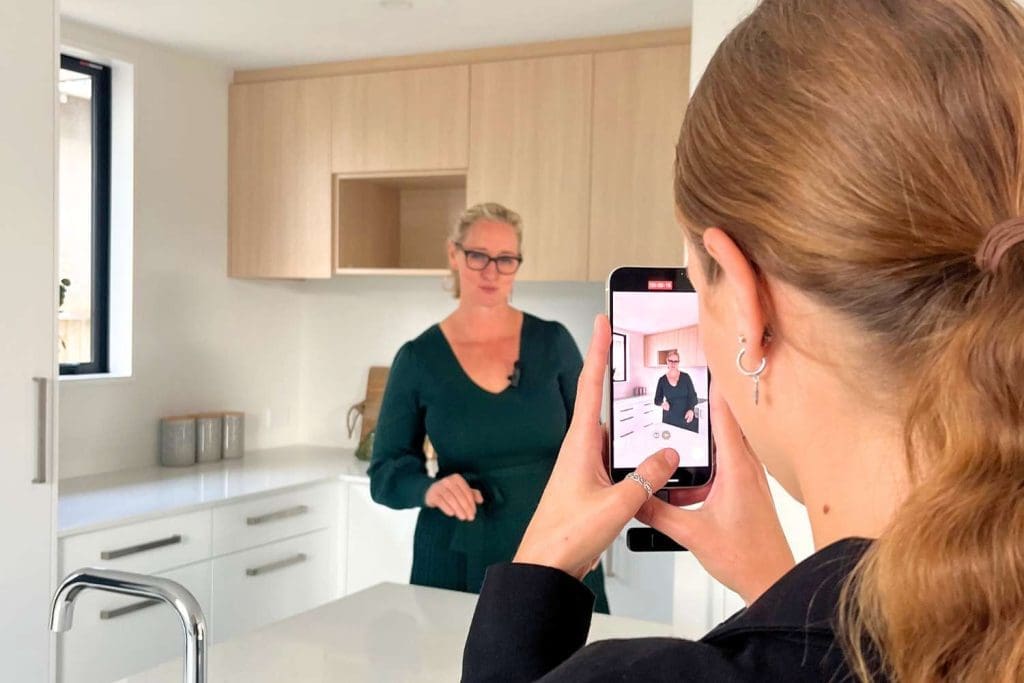 Our team on a social media filming job in Christchurch