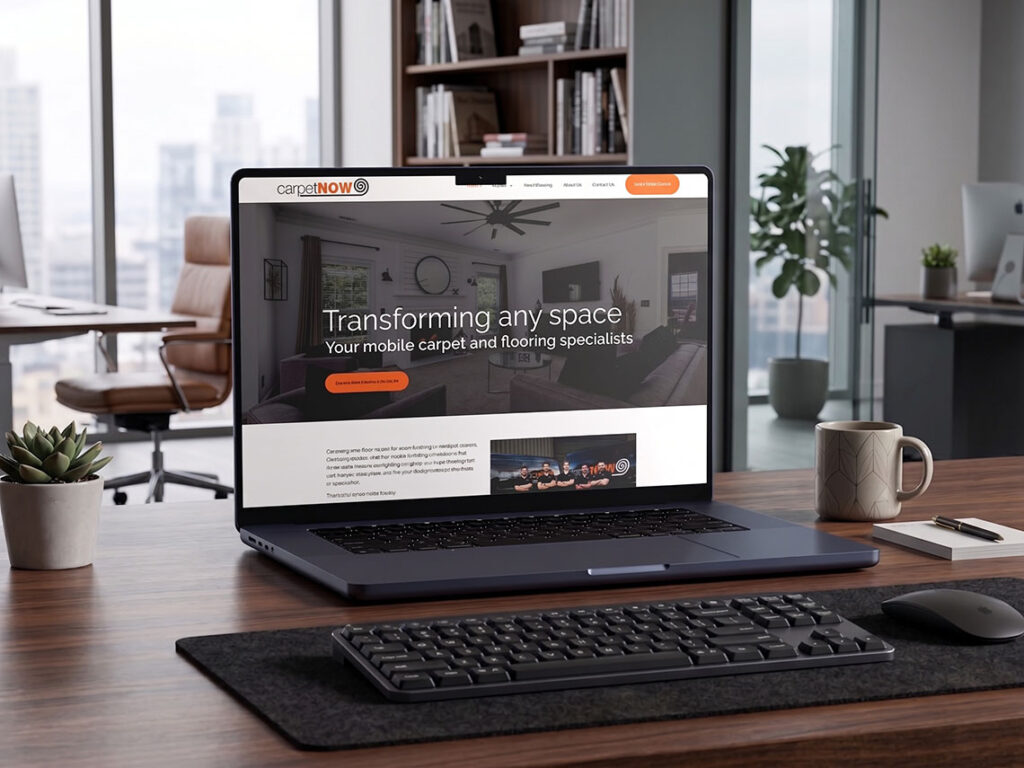 Carpet Now website redesign and build